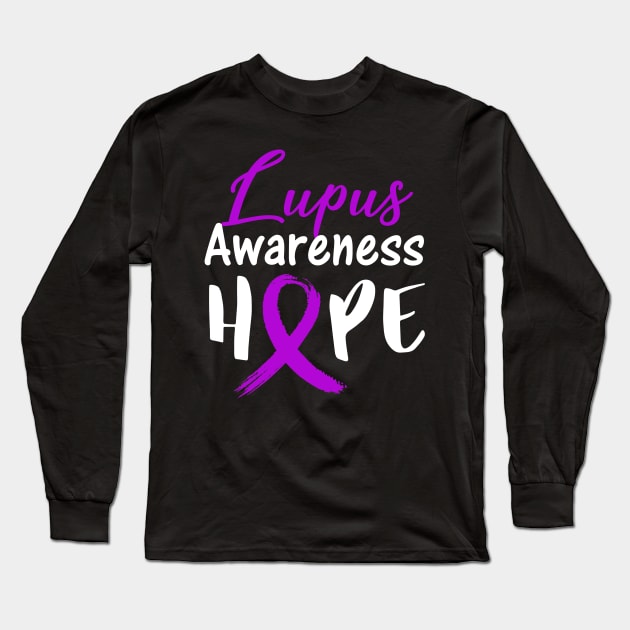 Lupus Awareness Hope Long Sleeve T-Shirt by Simpsonfft